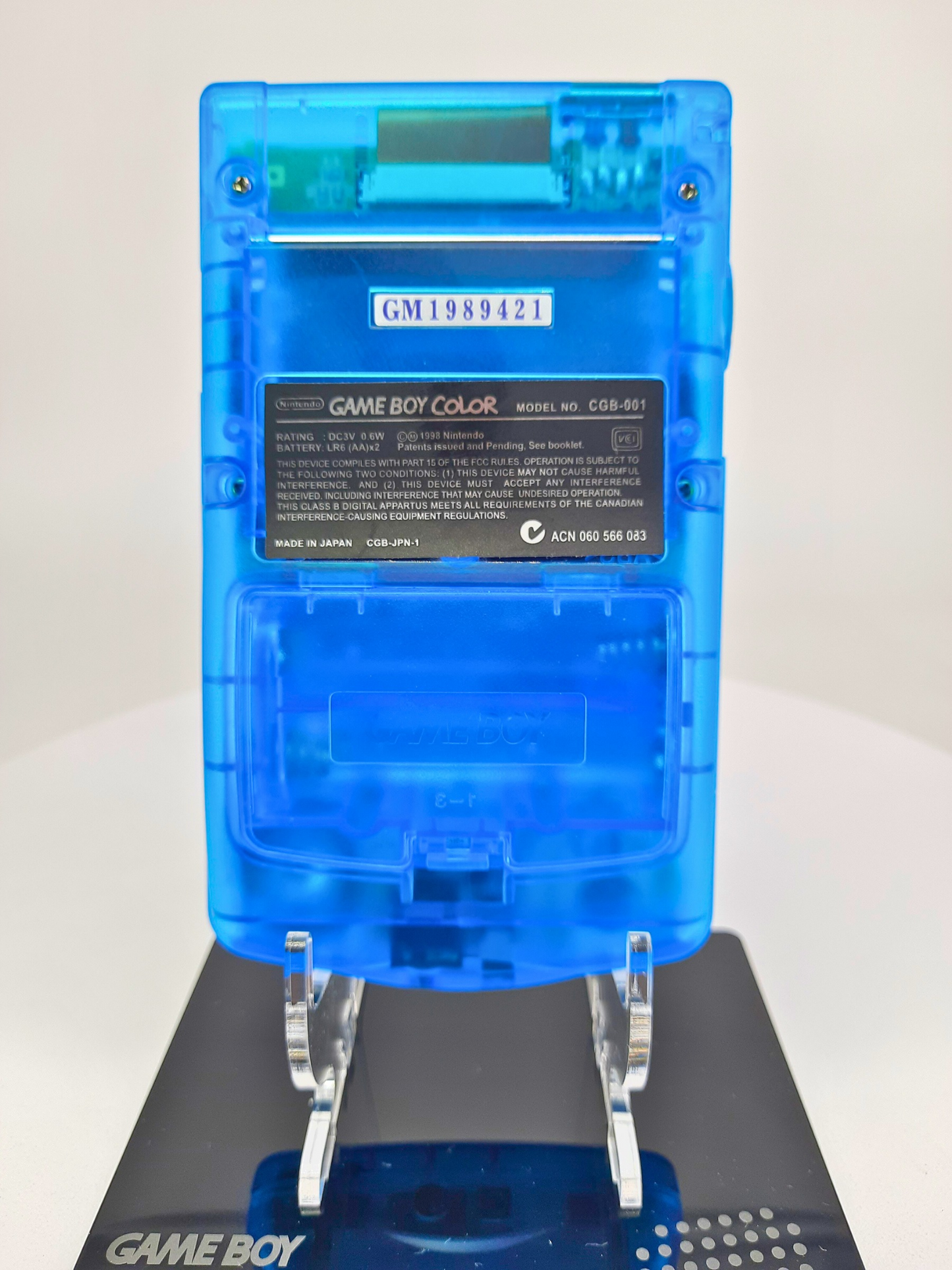Nintendo Gameboy Color Sky Blue Konsole Blau + Pokemon Blaue Edition ( Neue Speicherbatterie verbaut )