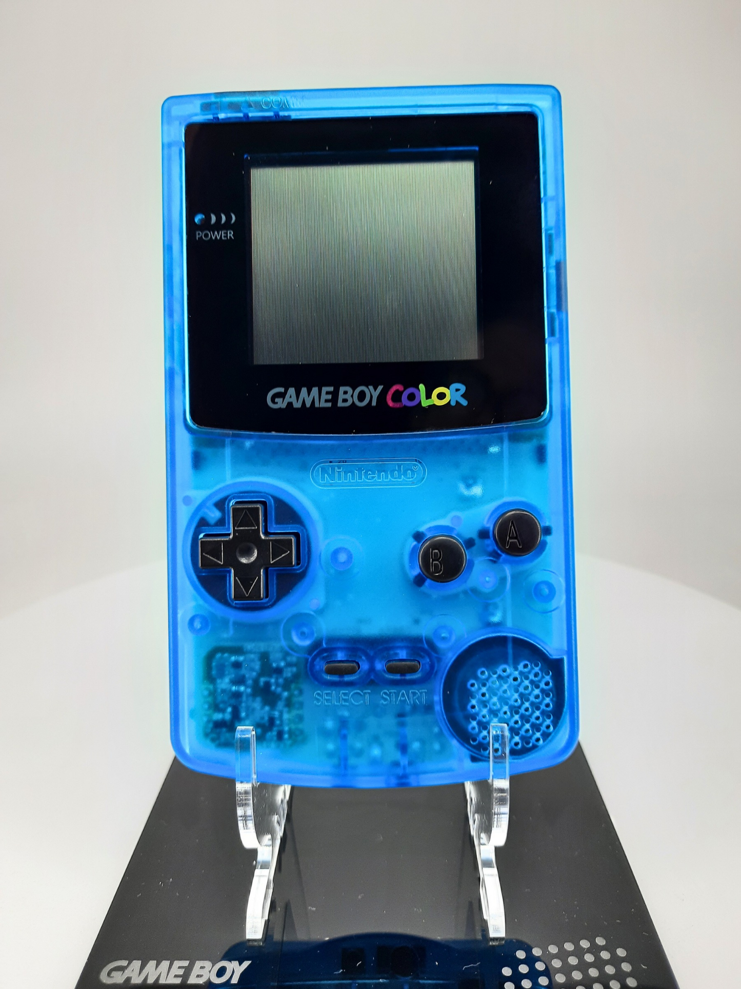 Nintendo Gameboy Color Sky Blue Konsole Blau + Pokemon Blaue Edition ( Neue Speicherbatterie verbaut )