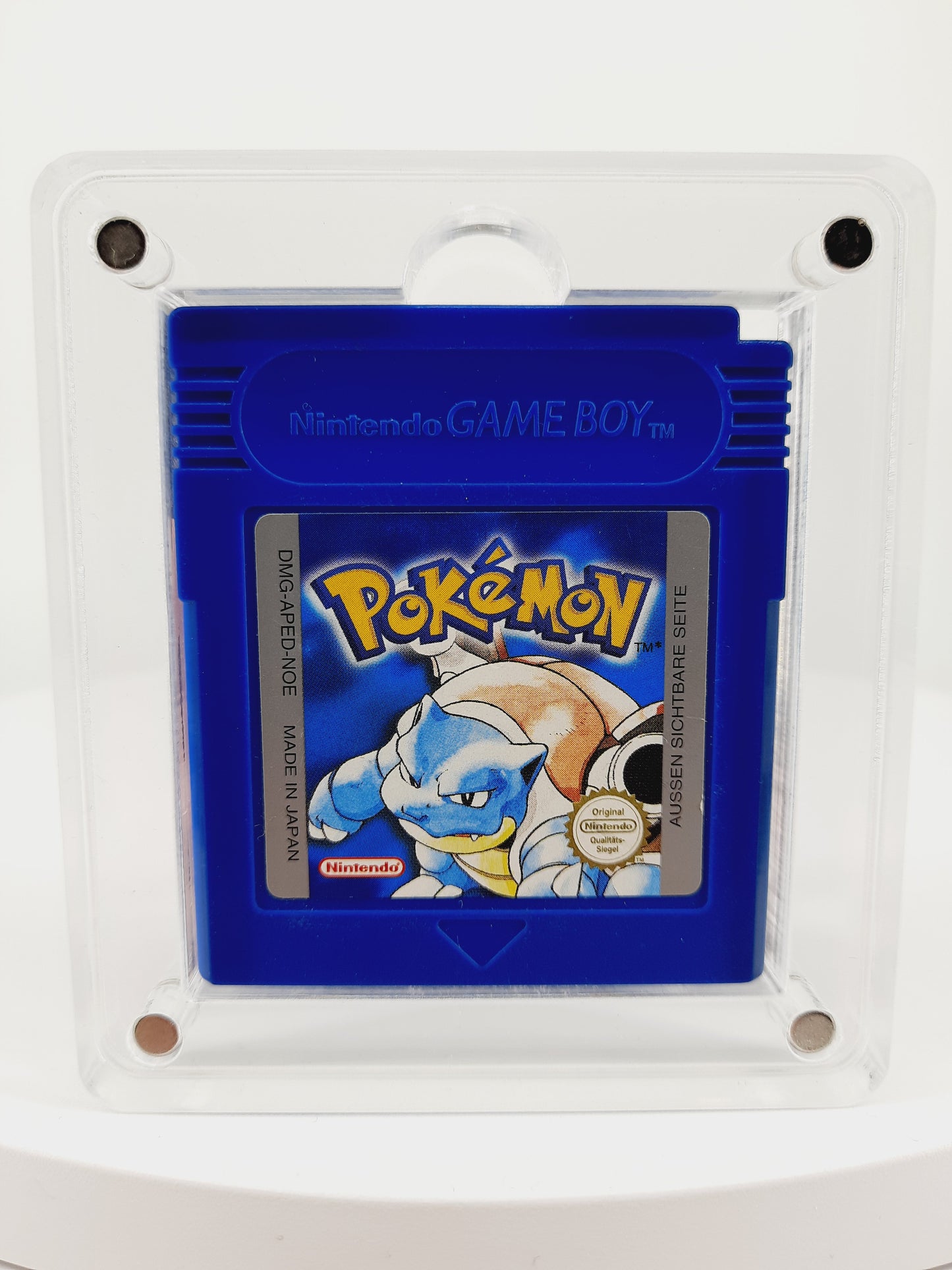 Nintendo Gameboy Advance Sky Blue Konsole Blau + Original Pokemon Blaue Edition + GBA Geschenkverpackung
