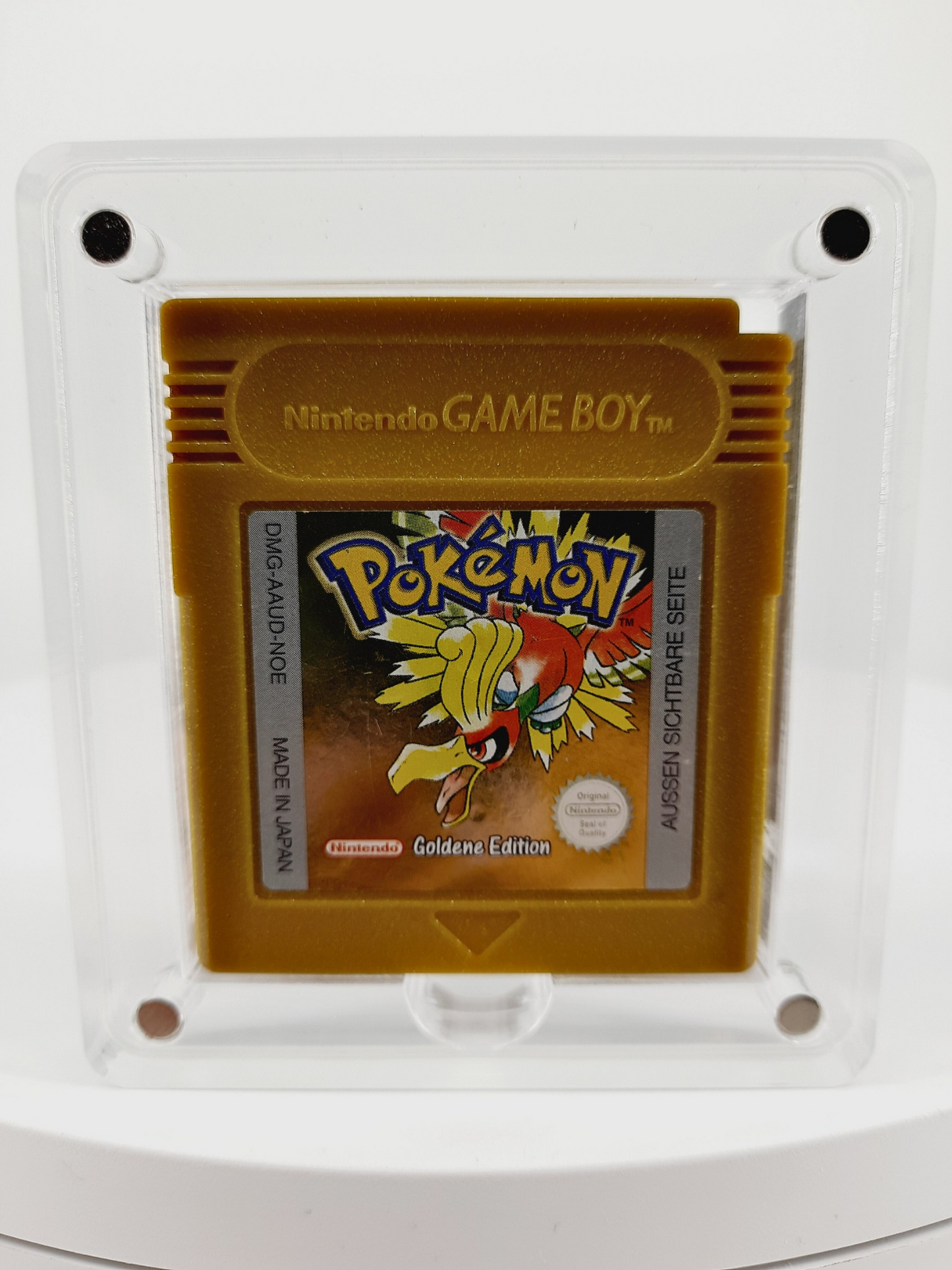 Nintendo Gameboy Color Onyx Black Konsole Schwarz + Original Pokemon Goldene Edition ( Neue Speicherbatterie verbaut )