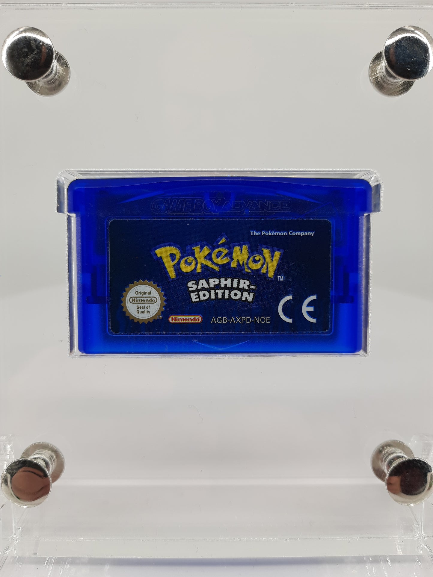 Nintendo Gameboy Advance SP Kyogre Pokemon Edition + Pokemon Saphir + Netzteil ( Neue Speicherbatterie verbaut )
