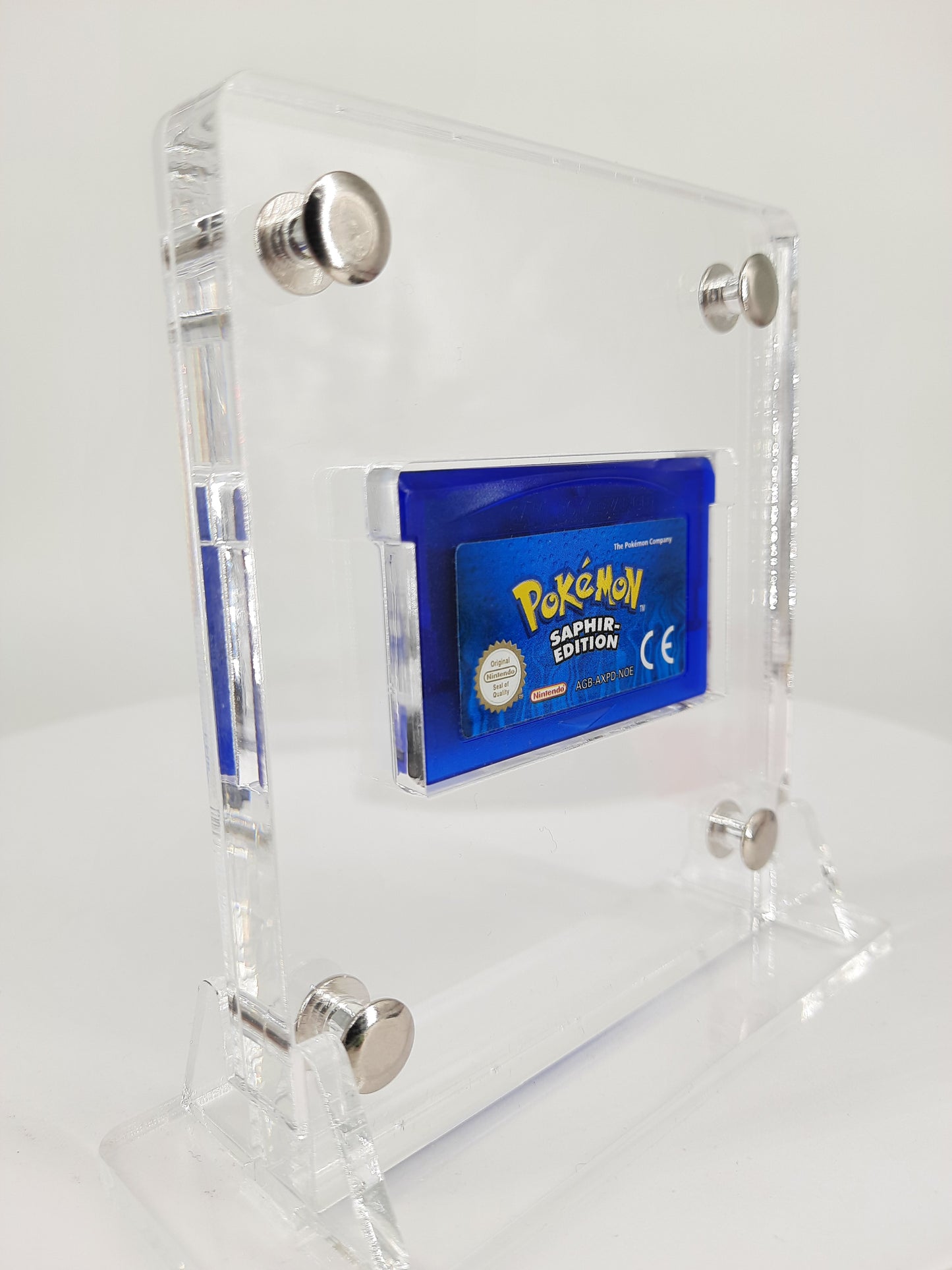 Nintendo Gameboy Advance SP Kyogre Pokemon Edition + Pokemon Saphir + Netzteil ( Neue Speicherbatterie verbaut )