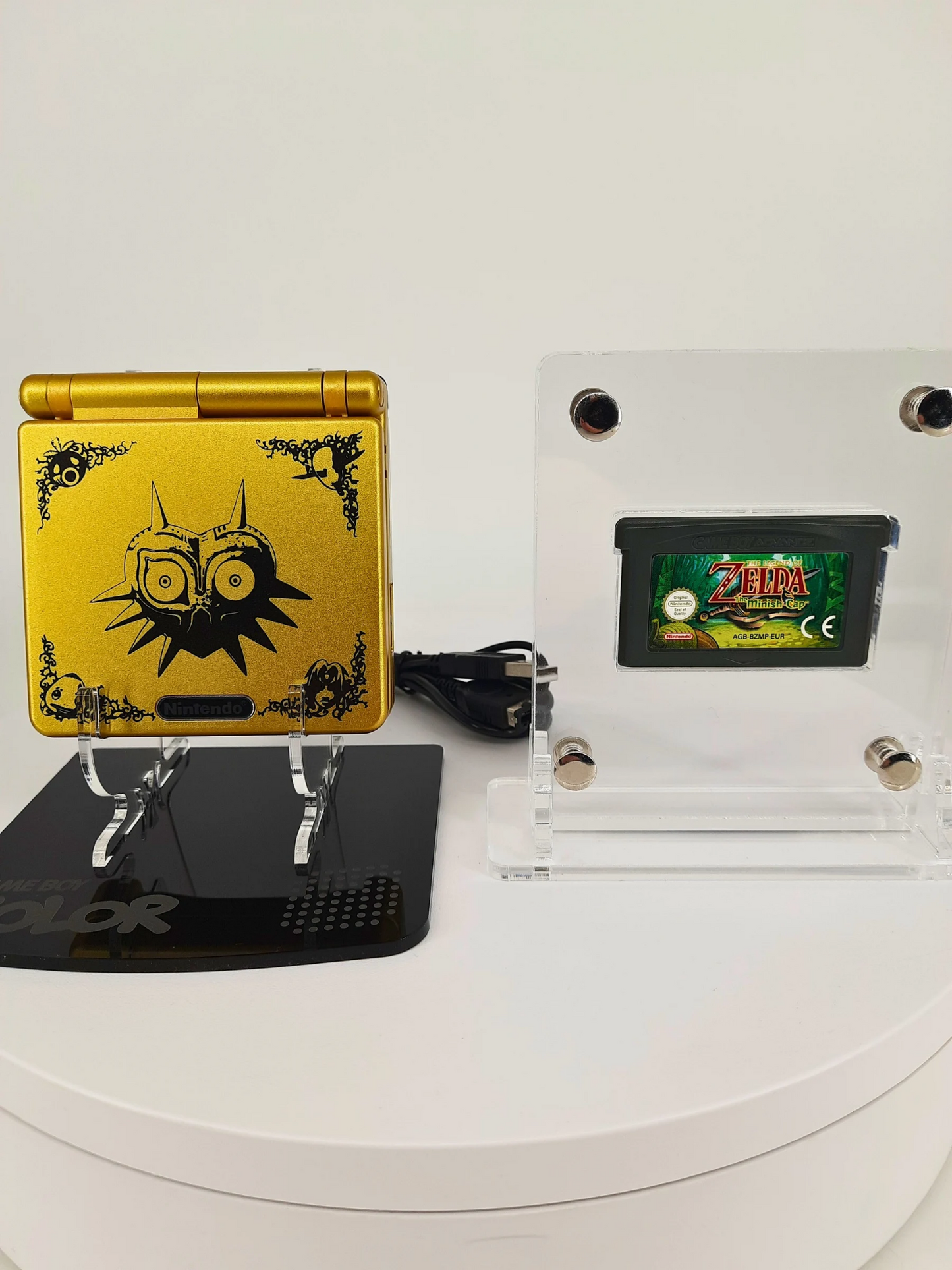 Nintendo Gameboy Advance SP Spielkonsole Zelda Edition + Minish Cap