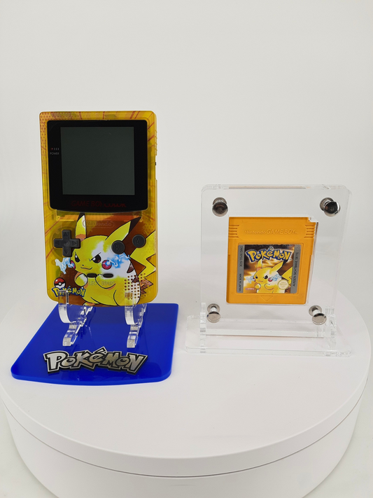 Nintendo Gameboy Color IPS Display Laminated + Pokemon Gelbe Edition
