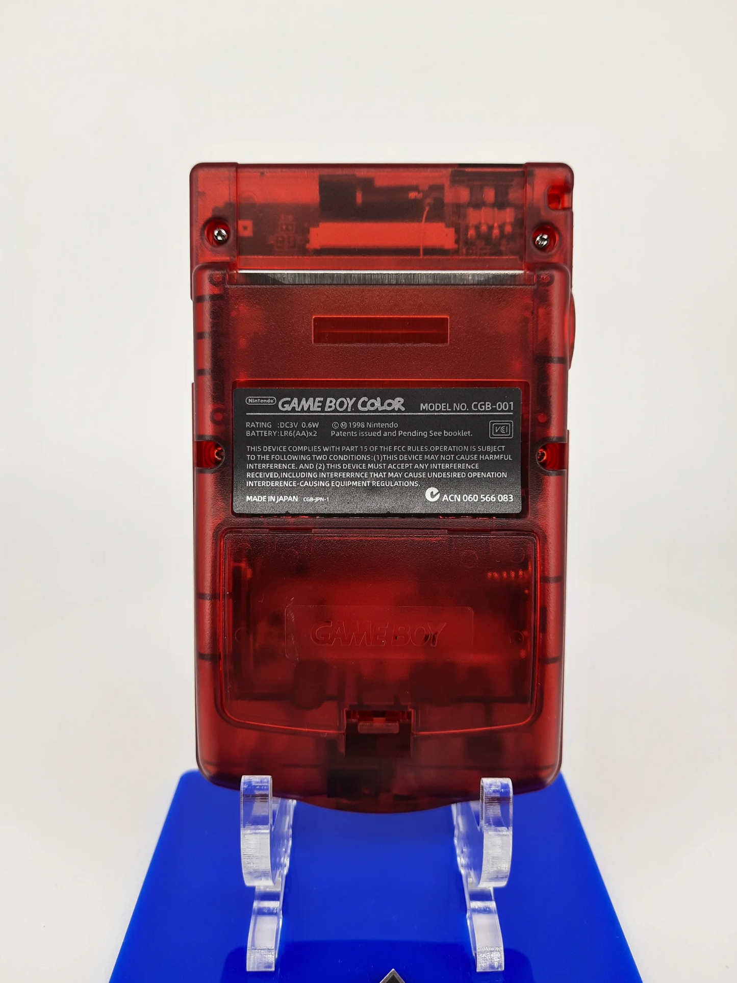 Gameboy Color IPS Display Laminated + Pokemon Rote Edition