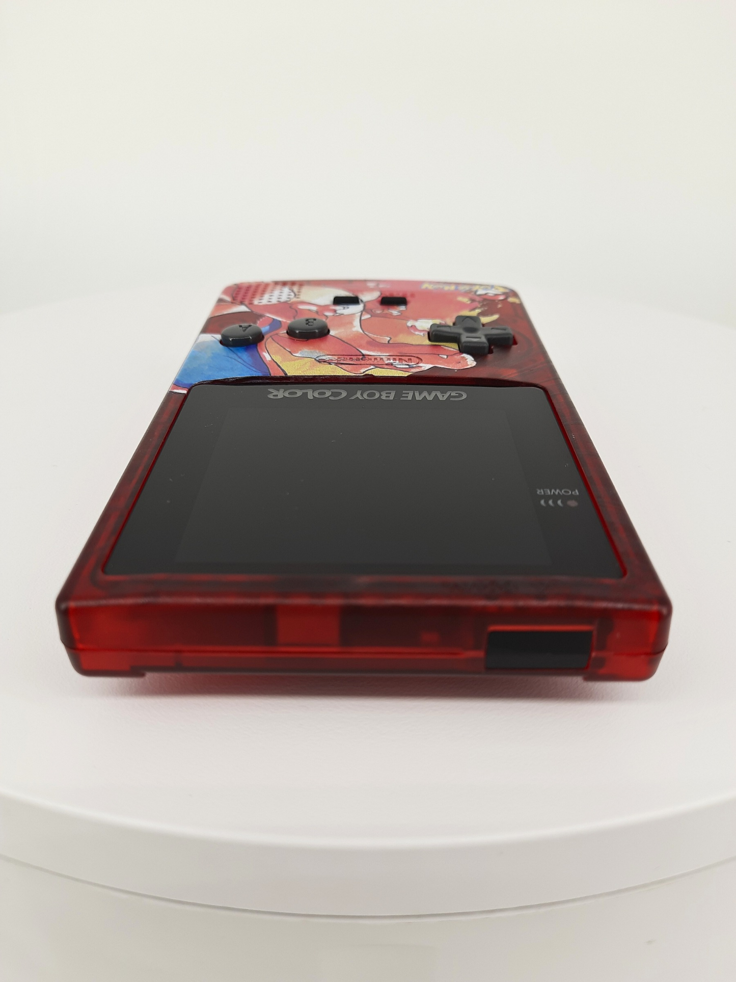 Gameboy Color IPS Display Laminated + Pokemon Rote Edition