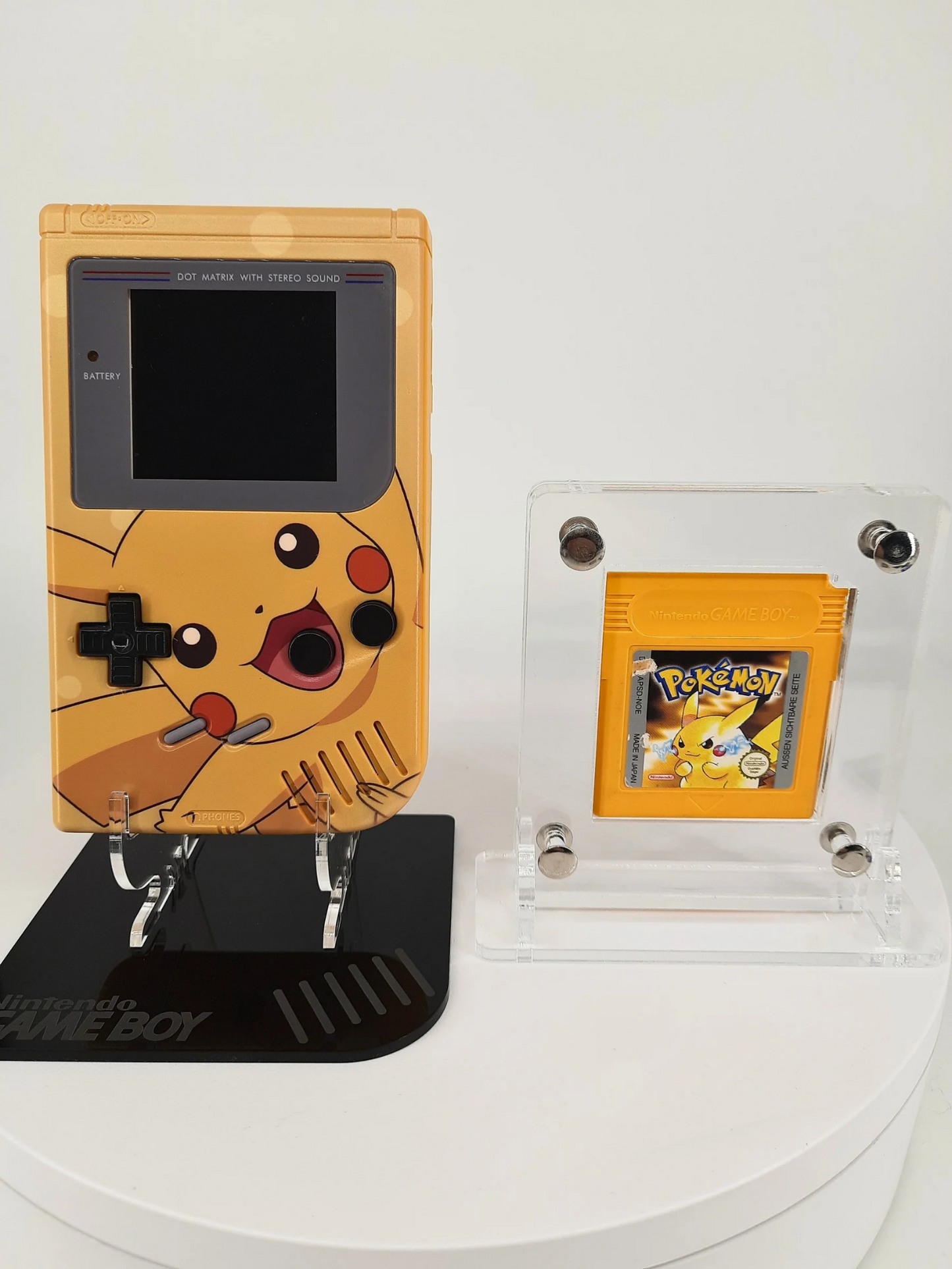 Gameboy Classic IPS LCD Display Pokemon Gelbe Edition Konsole