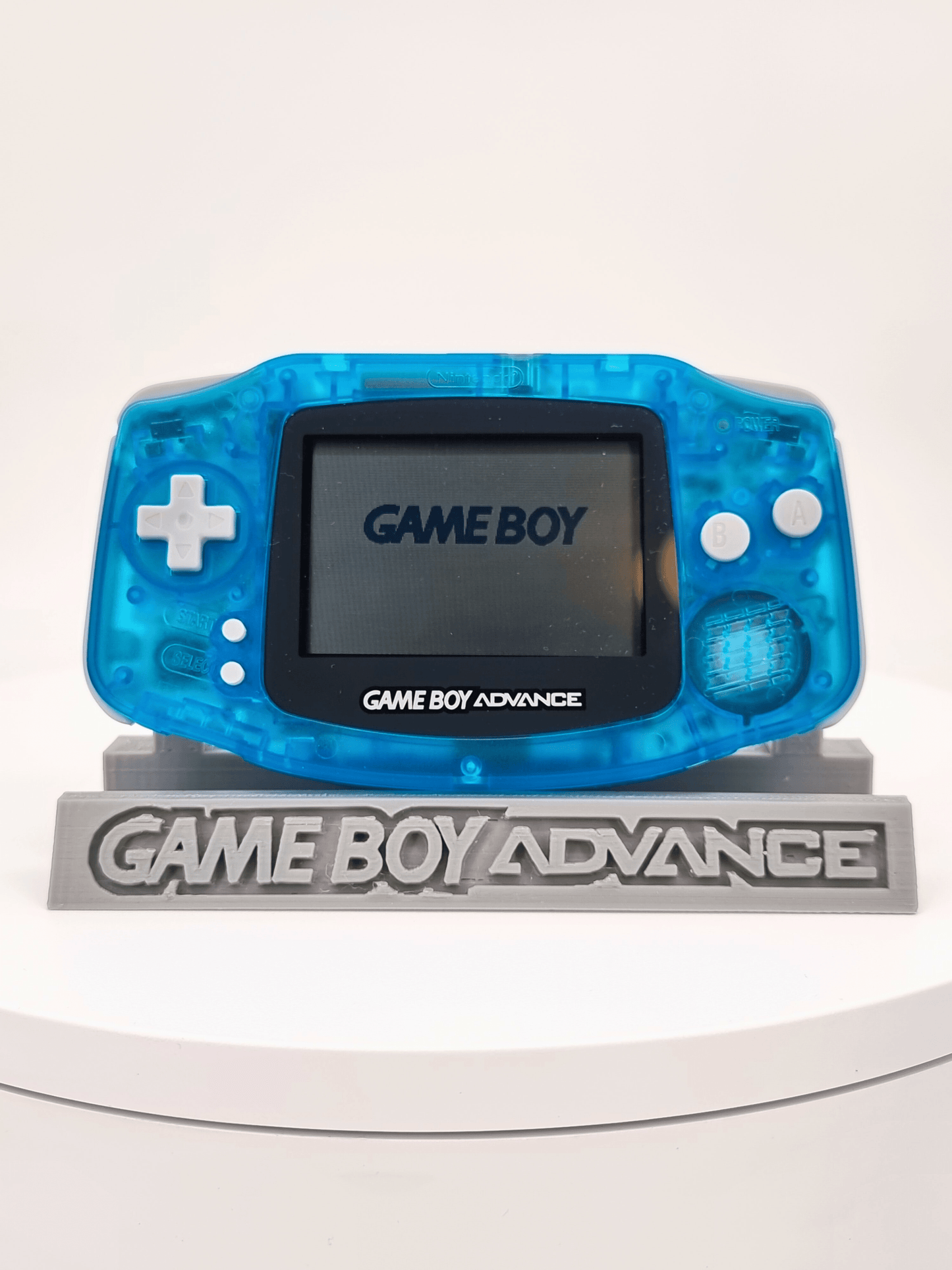 Nintendo Gameboy Advance Sky Blue Konsole Blau + Original Pokemon Blaue Edition + GBA Geschenkverpackung
