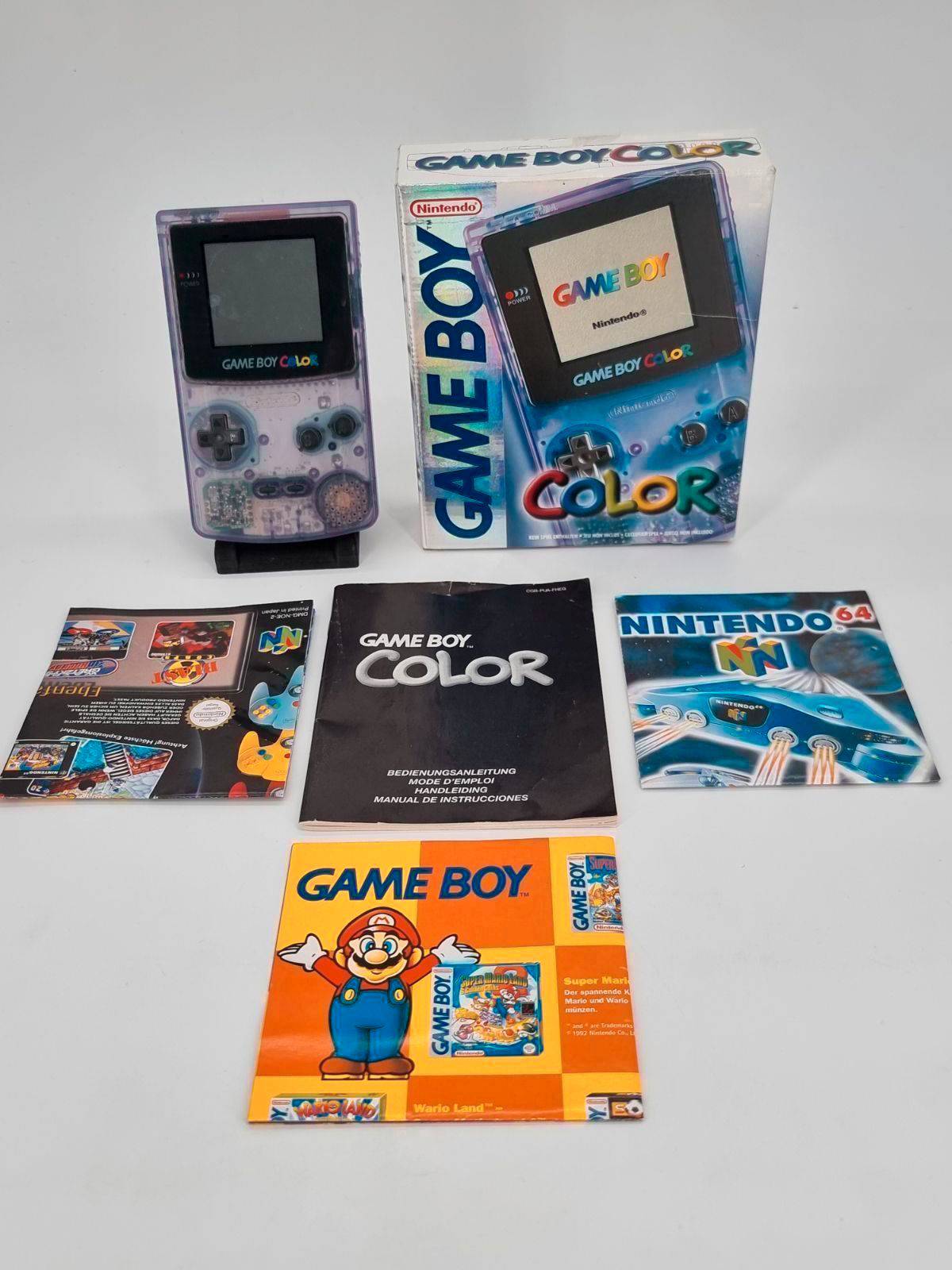 Gameboy Color Lila Transparent Konsole OVP