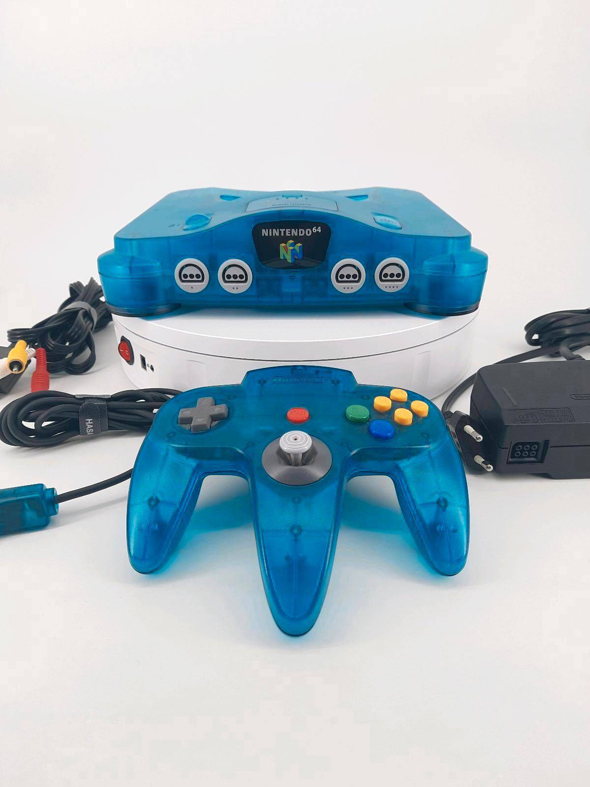 Original Nintendo 64 Clear Blue Konsole
