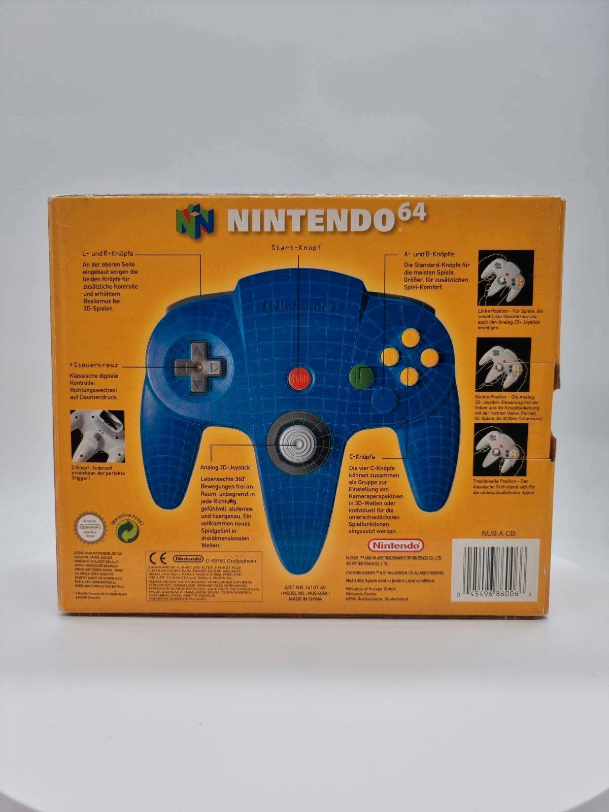 Nintendo 64 Controller Blau OVP