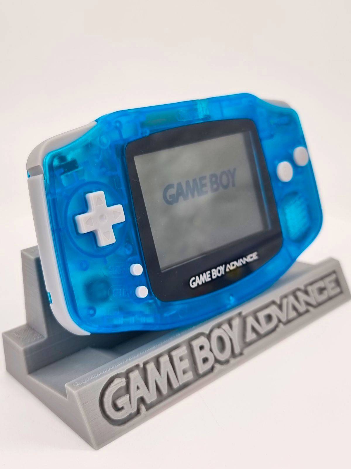 Nintendo Gameboy Advance Sky Blue Konsole Blau + Original Pokemon Blaue Edition + GBA Geschenkverpackung