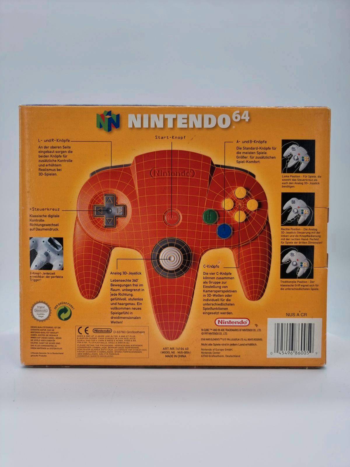 Nintendo 64 Controller Rot OVP