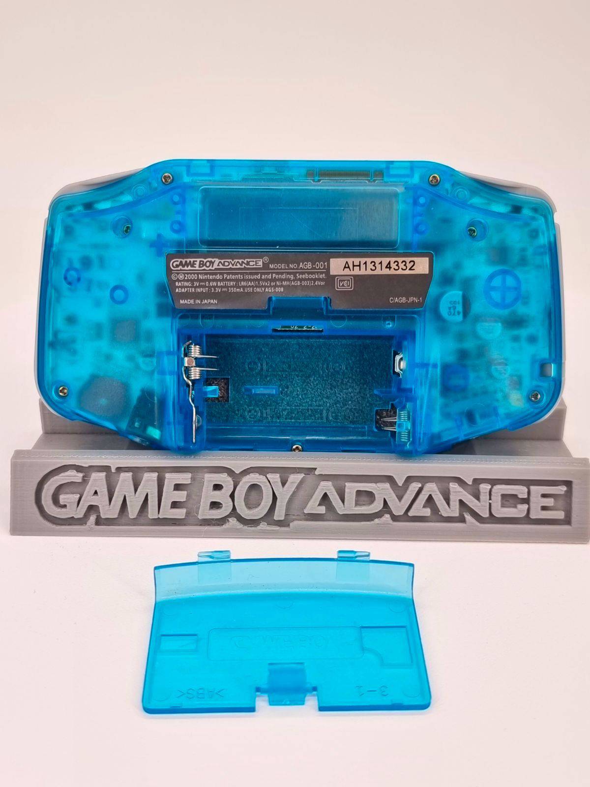 Nintendo Gameboy Advance Sky Blue Konsole Blau + Original Pokemon Blaue Edition + GBA Geschenkverpackung