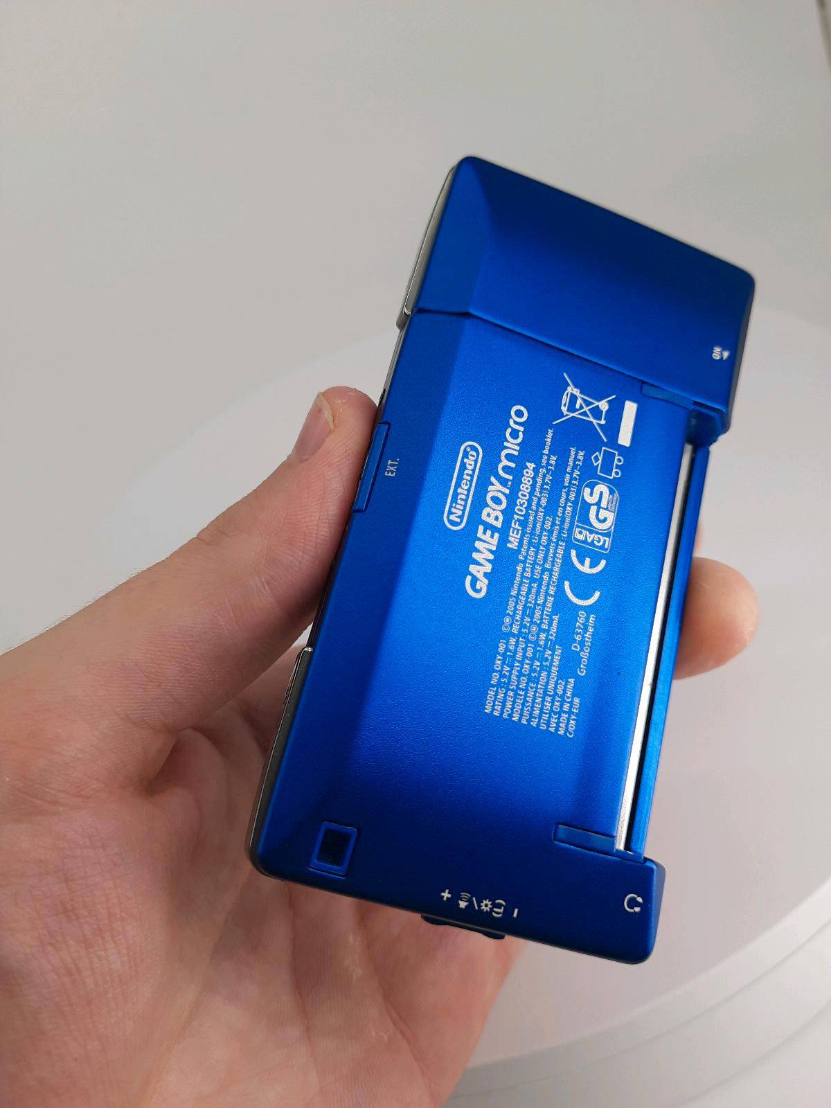 Nintendo Gameboy Micro Konsole Metallic Blau