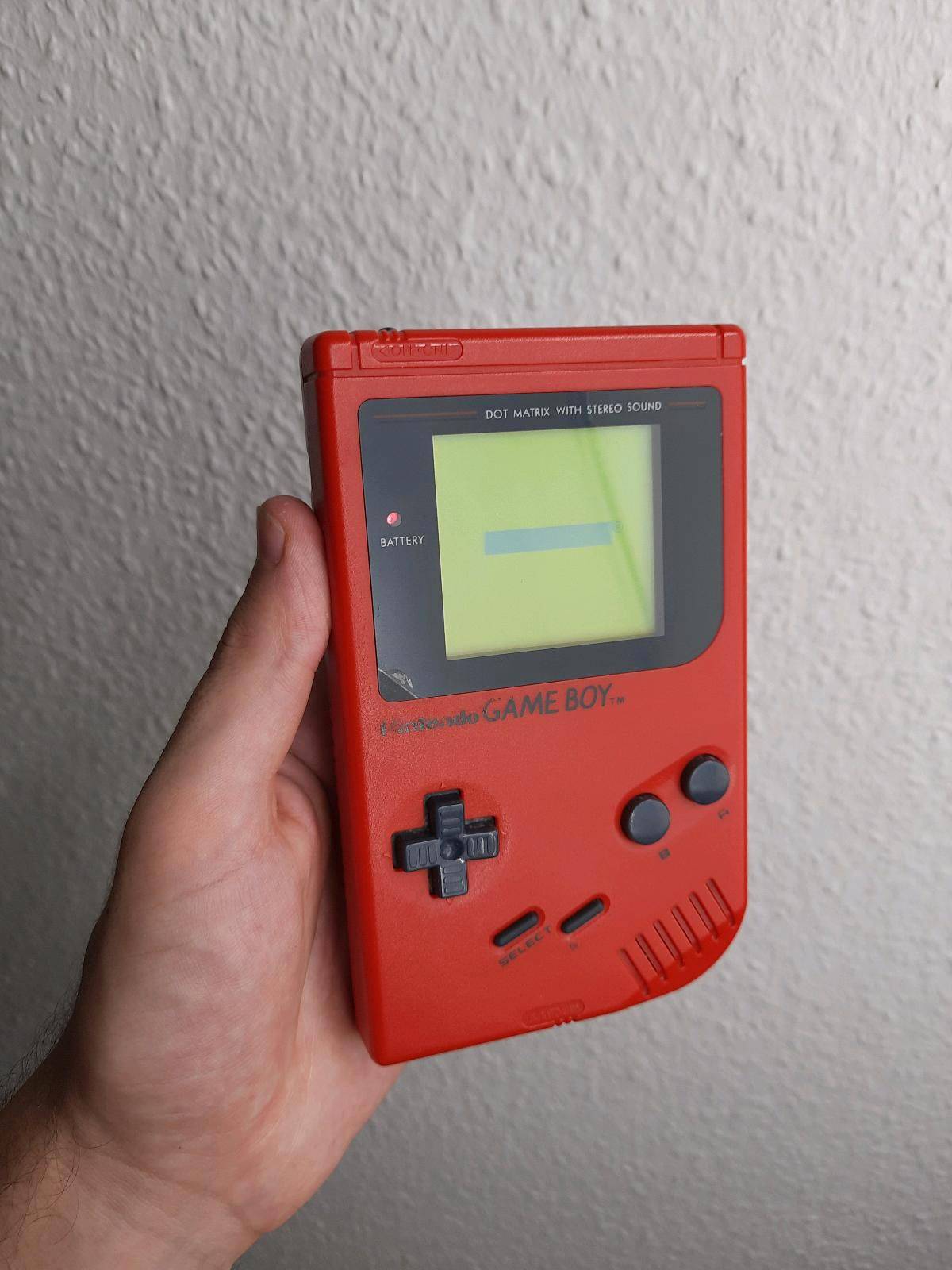Original Nintendo Gameboy Classic Red Special Edition Konsole