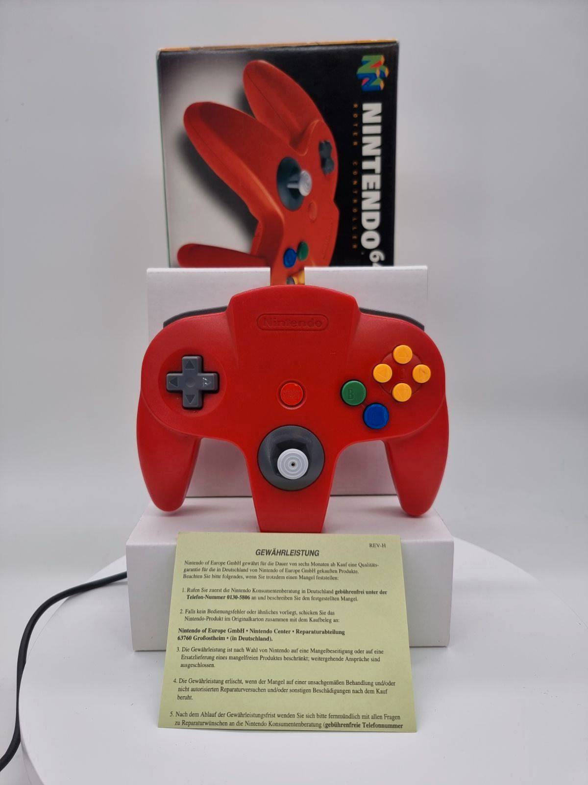 Nintendo 64 Controller Rot OVP