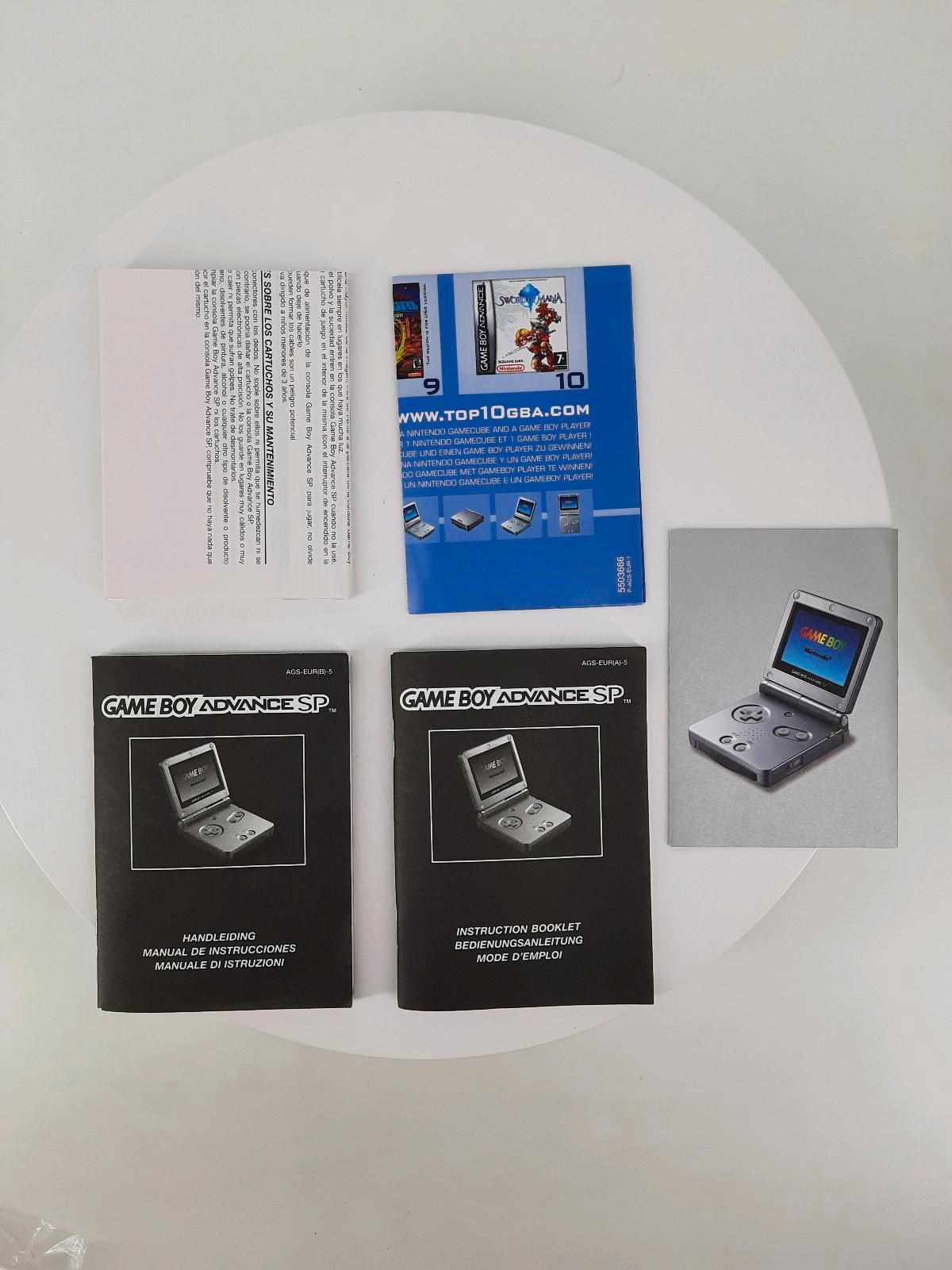 Gameboy Advance SP Matt Schwarz OVP