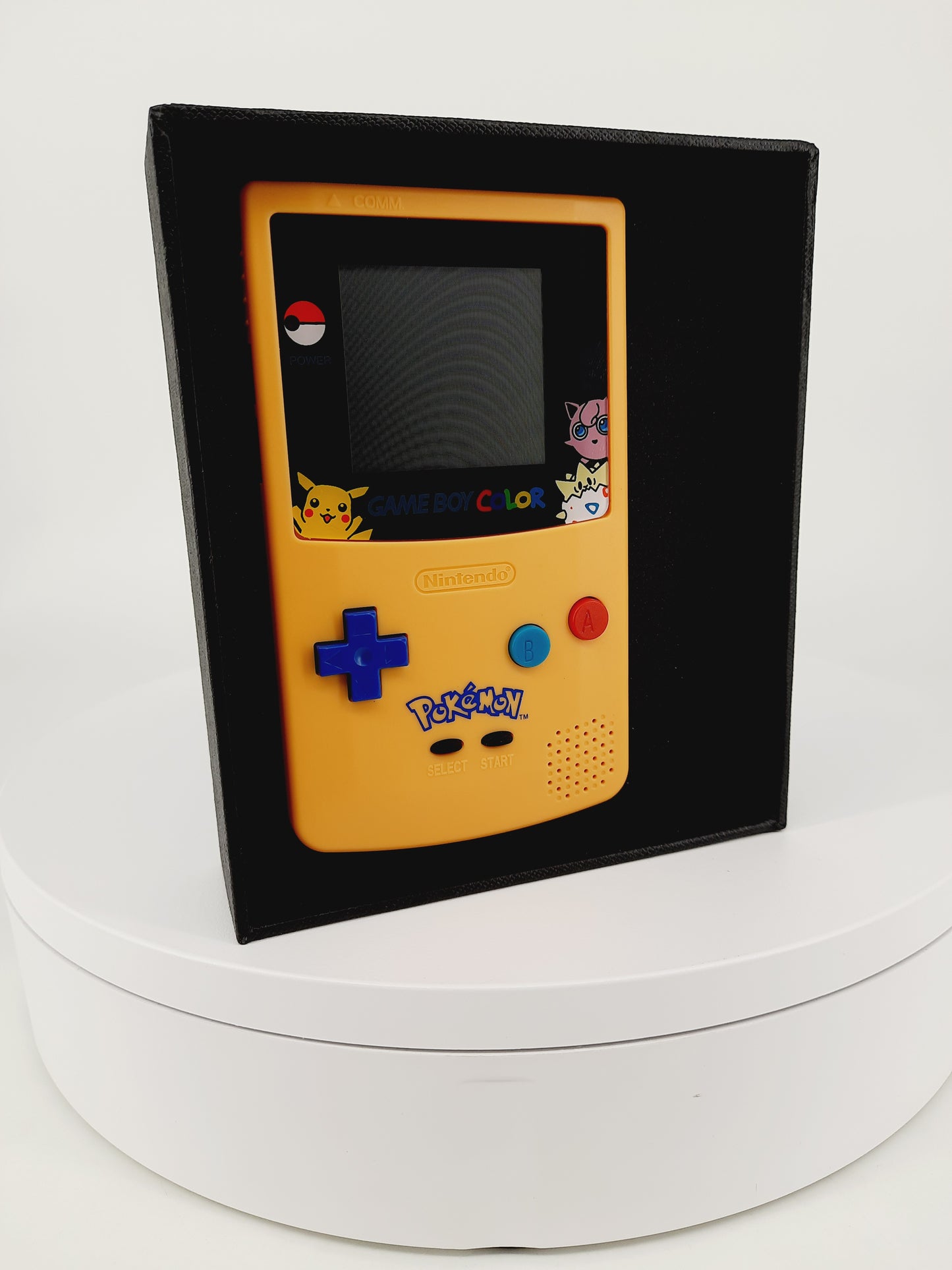 Nintendo Gameboy Color Pokemon Pikachu Konsole + Original Pokemon Gelbe Edition + GBC Geschenkverpackung