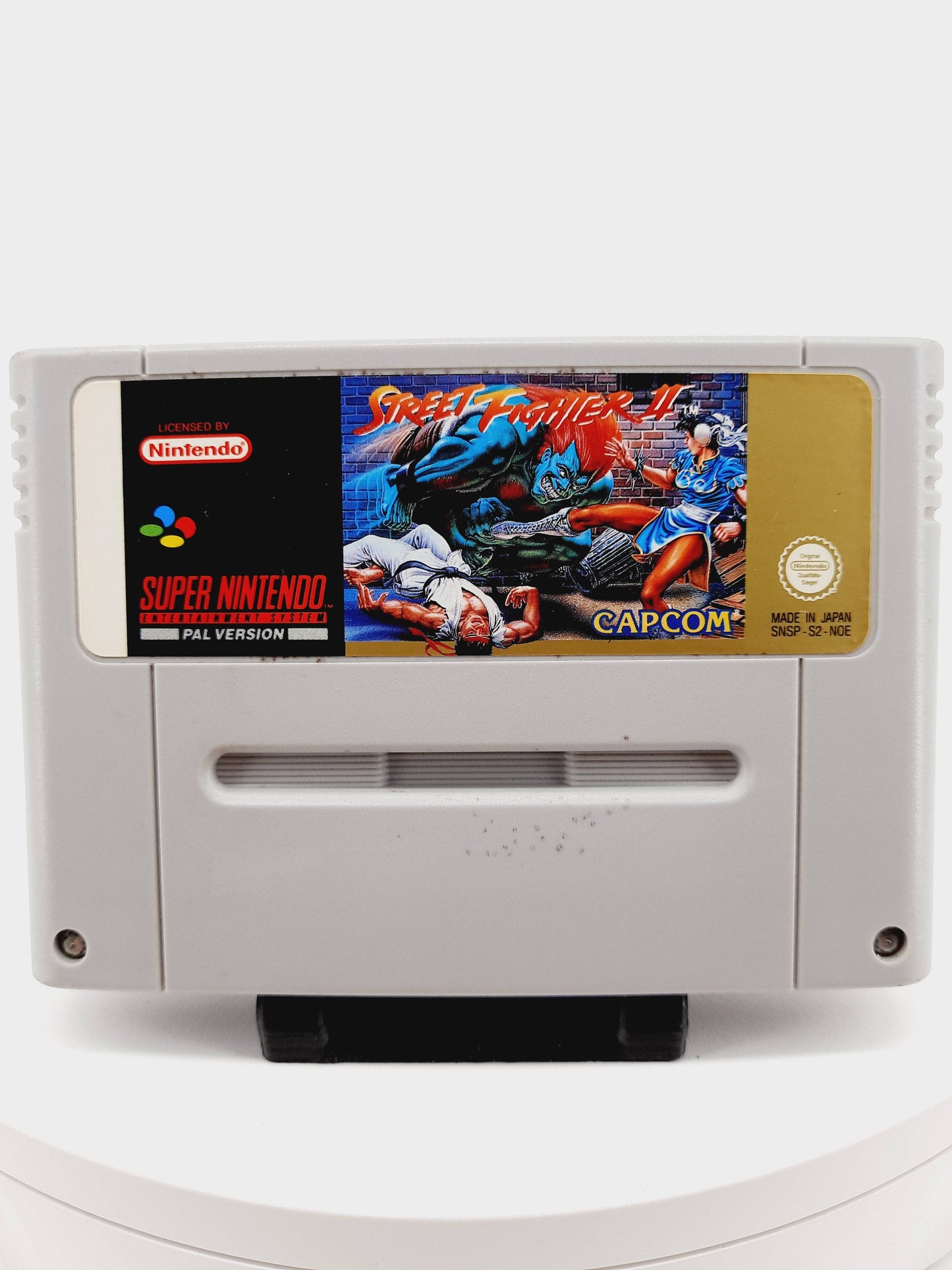 SNES Super Nintendo Konsole + Super Street Fighter 2 + 2 Controller für SNES + Netzteil + TV Kabel