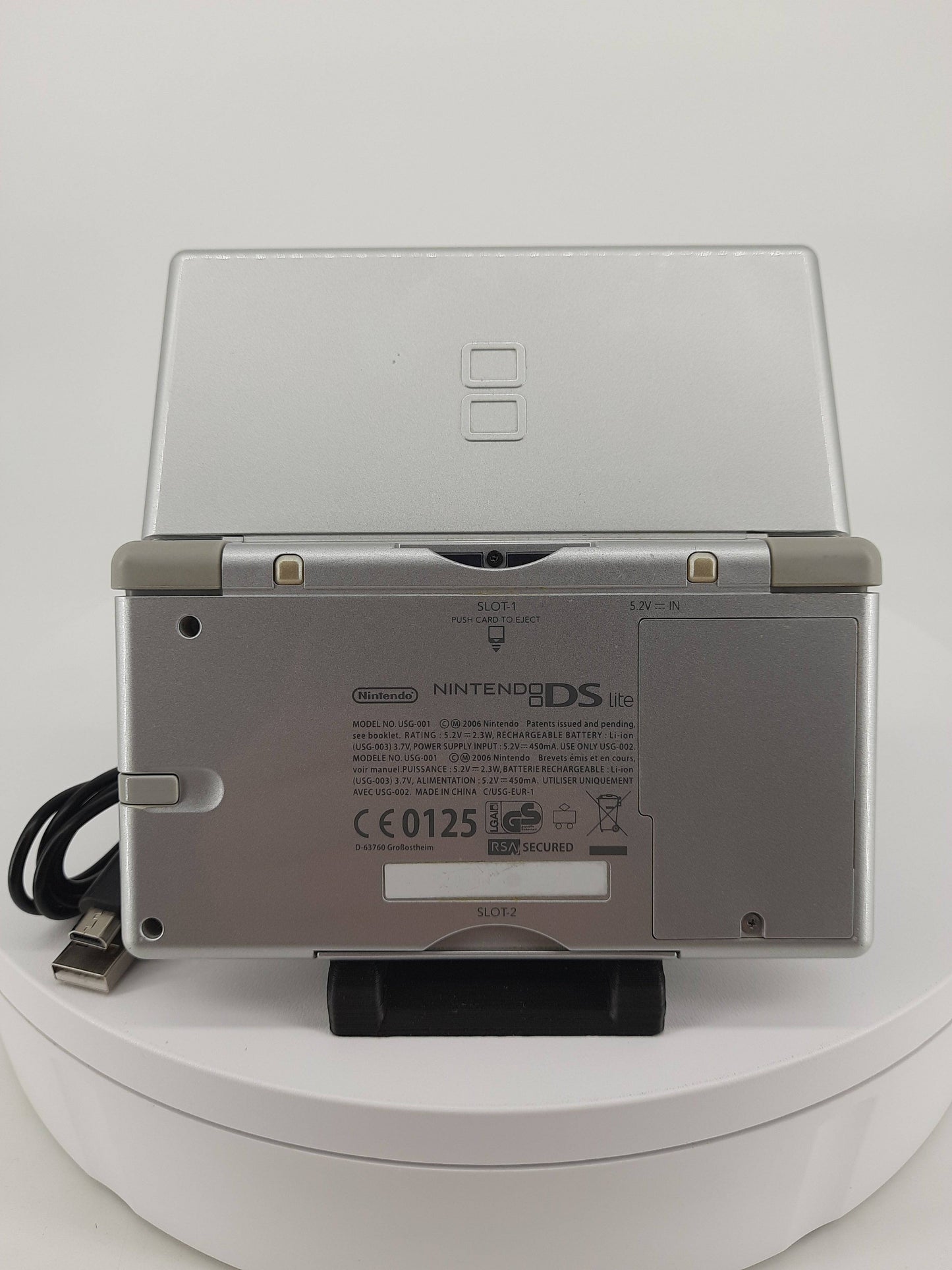 Nintendo DS Lite Konsole Silber + Netzteil | Zustand Sehr Gut