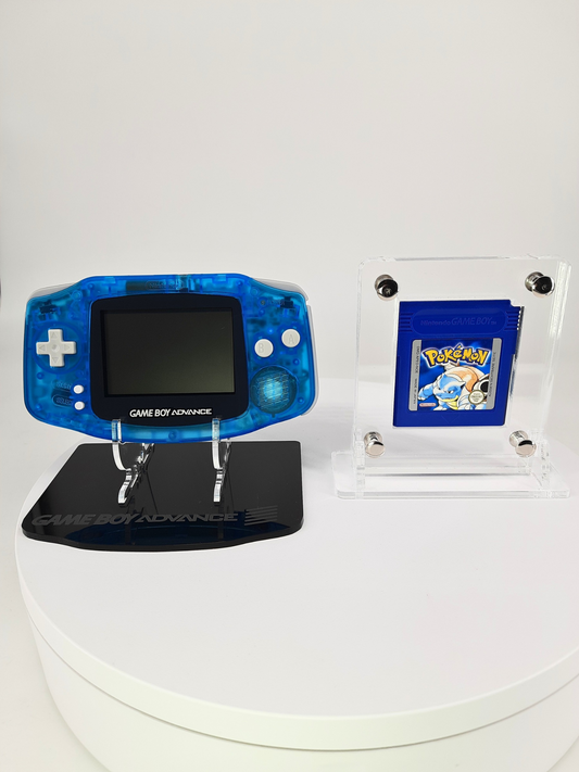 Nintendo Gameboy Advance Sky Blue Konsole Blau + Pokemon Blaue Edition ( Neue Speicherbatterie verbaut )