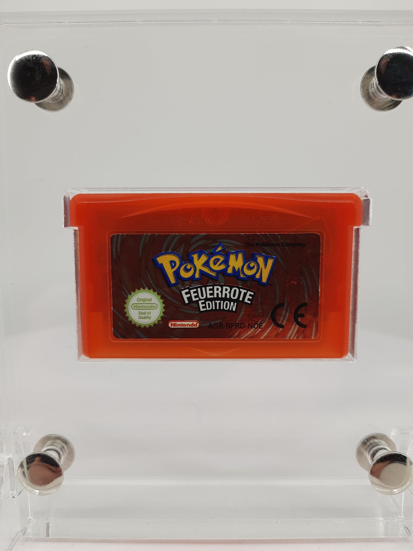 Nintendo Gameboy Advance Konsole Black Onyx + Pokemon feuerrote Edition ( Neue Speicherbatterie verbaut )