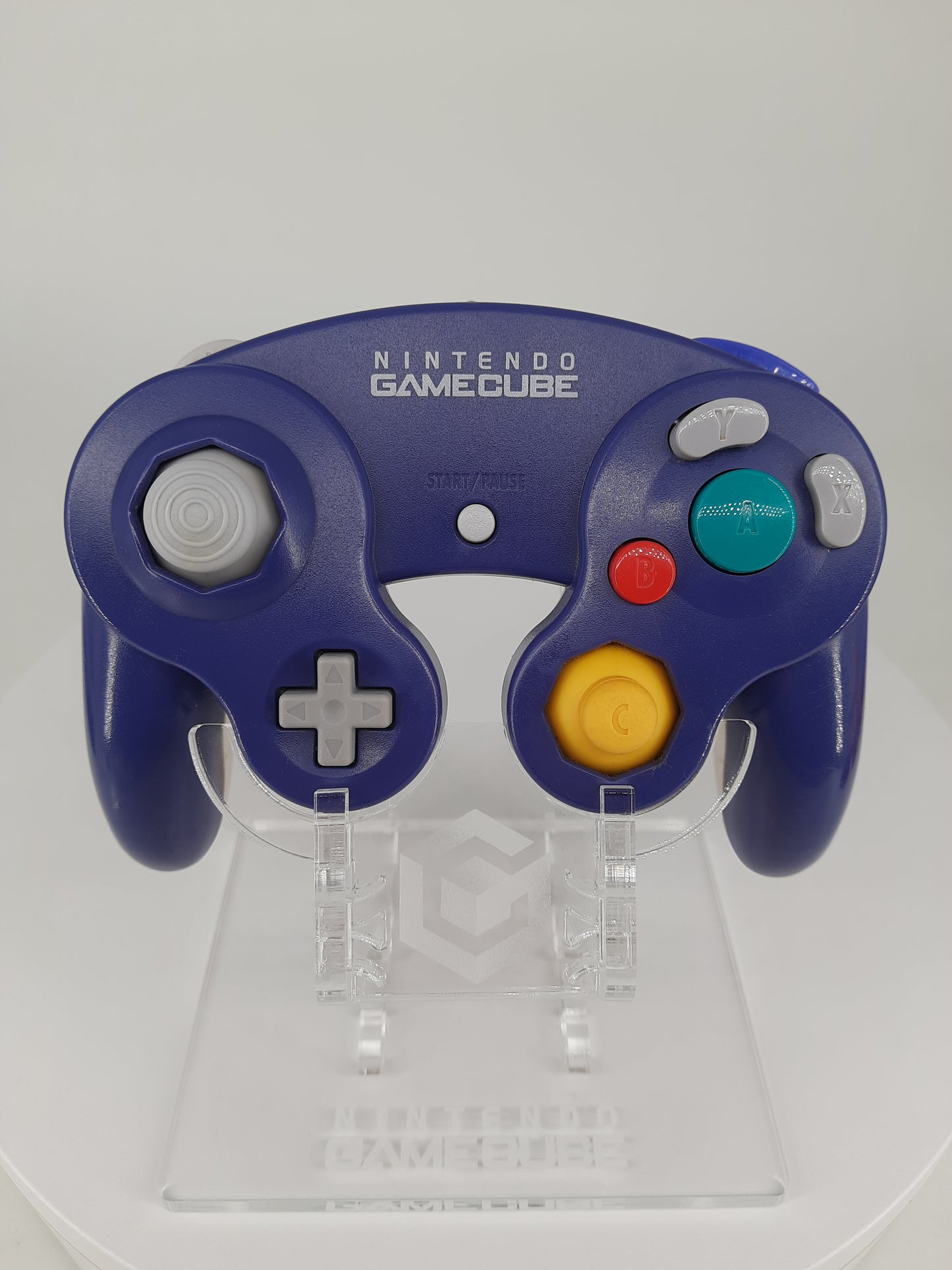 Original Gamecube Controller Lila Transparent | Neuer Stick