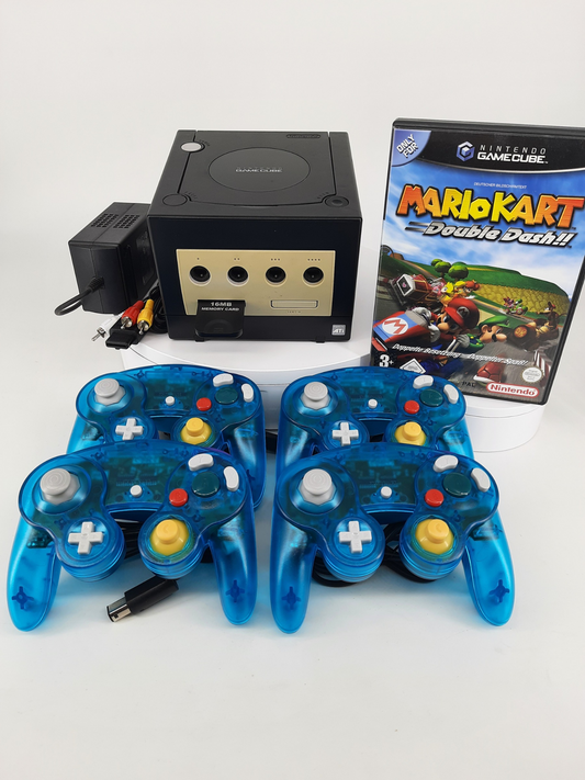Nintendo Gamecube 4 Controller Mario Kart Double Dash Bundle