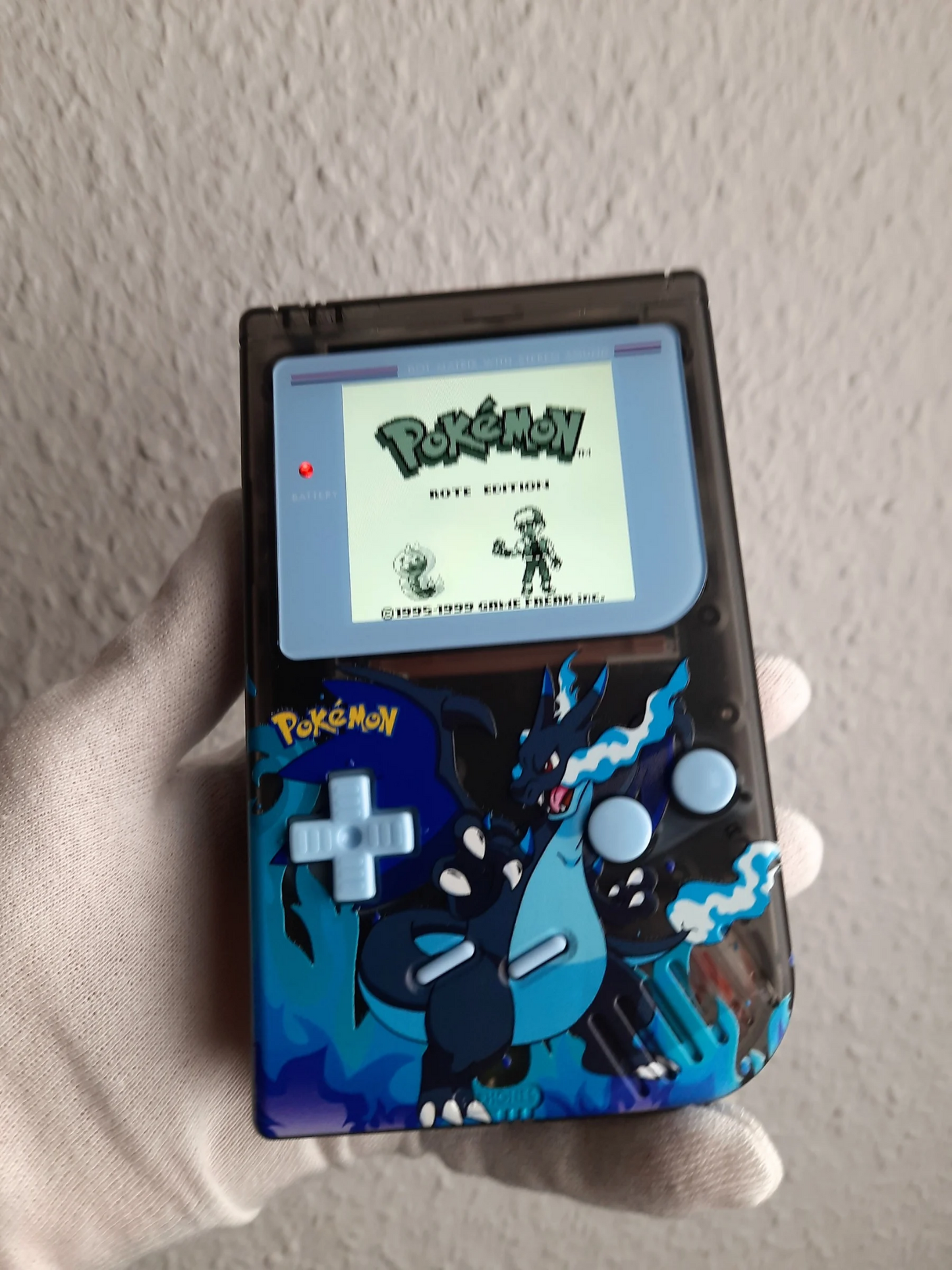 Nintendo Gameboy Classic Pokemon Edition IPS V5 LCD Display Glurak