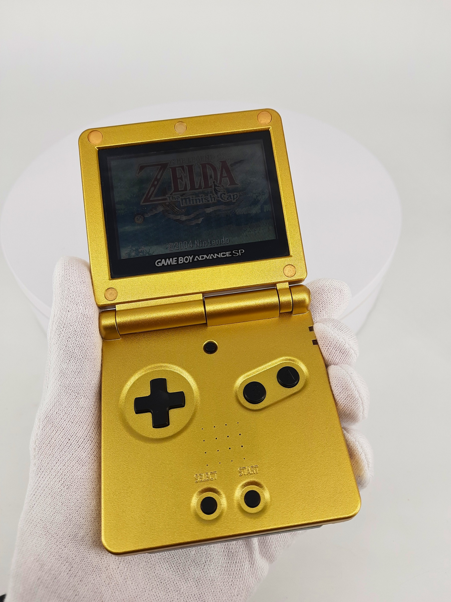 Nintendo Gameboy Advance SP Spielkonsole Zelda Edition + Minish Cap