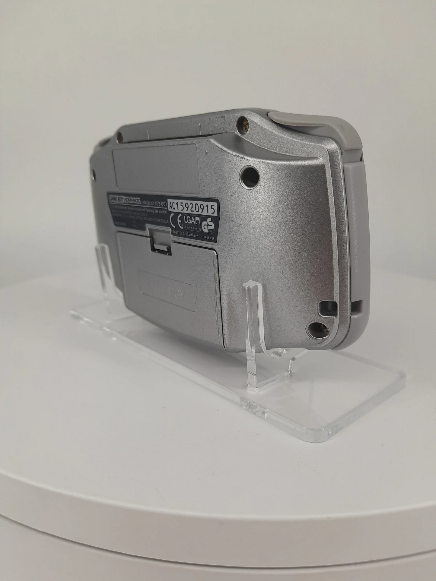 Nintendo Gameboy Advance GBA Spielkonsole Silber in Originalgehäuse