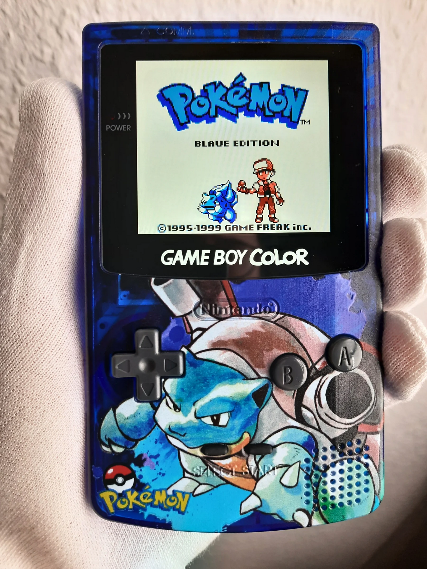Gameboy Color IPS Display V3 Laminated Pokemon Turtok GBC