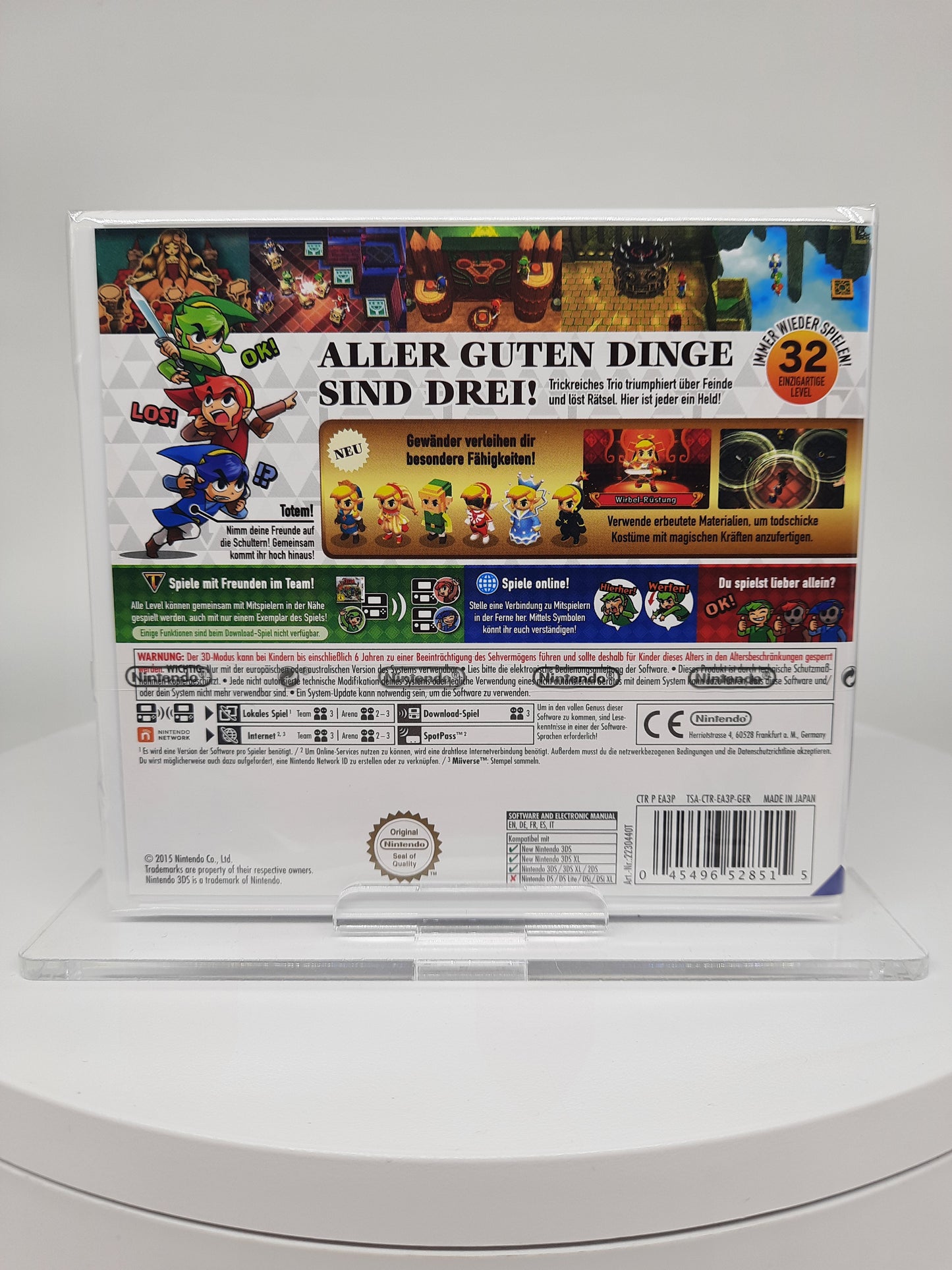 The Legend Of Zelda - Tri Force Heroes NEU Sealed