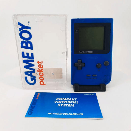 Nintendo Gameboy Pocket Blau OVP Konsole + Case + Anleitung