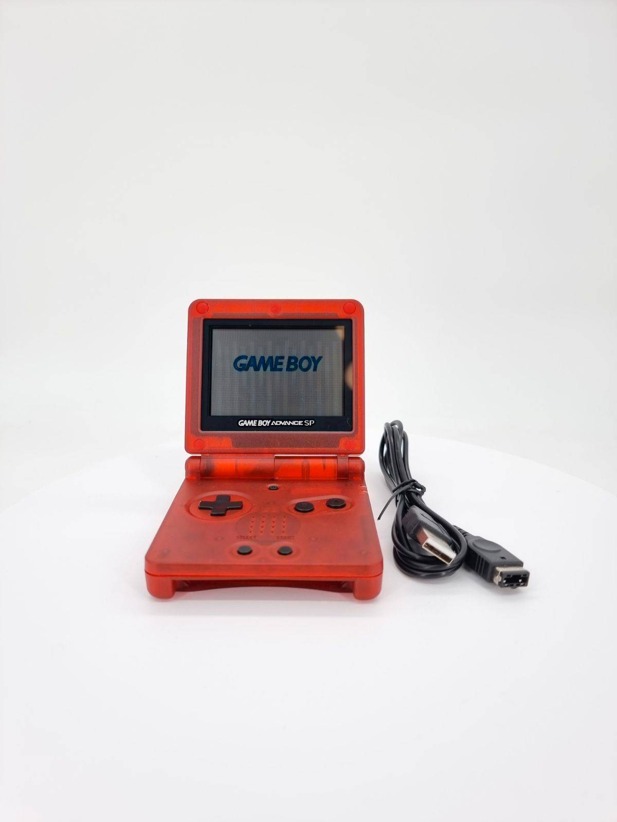Nintendo Gameboy Advance Sp transparent Rot + Netzteil