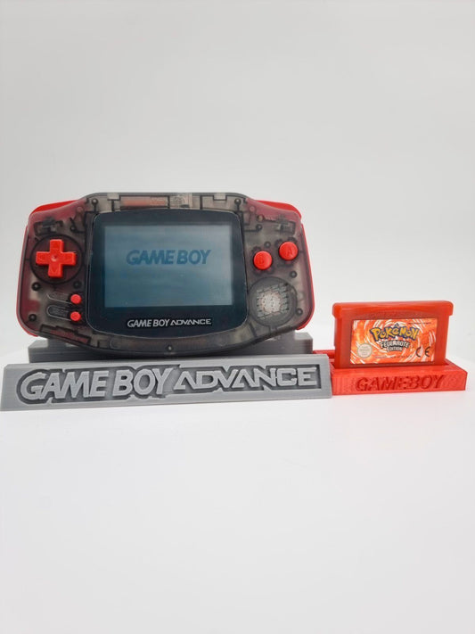 Nintendo Gameboy Advance Konsole Black Onyx + Pokemon feuerrote Edition ( Neue Speicherbatterie verbaut )