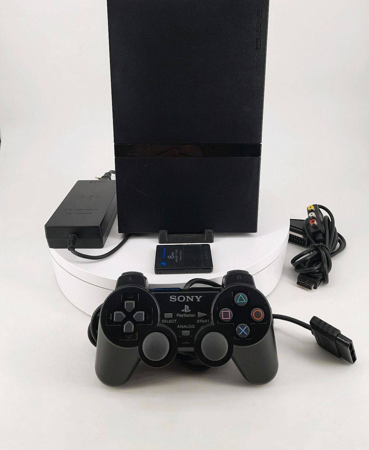 Sony Playstation 2 - PS2 Konsole Slim + Original Controller + Memory Card + Netzteil