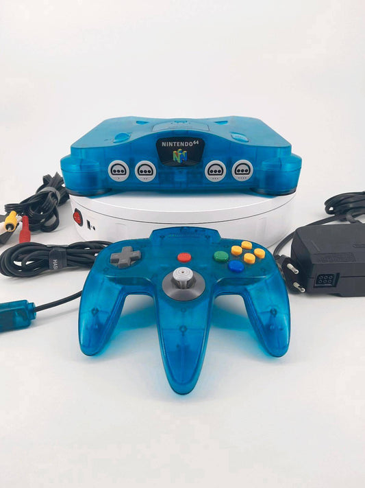 Original Nintendo 64 Clear Blue Konsole