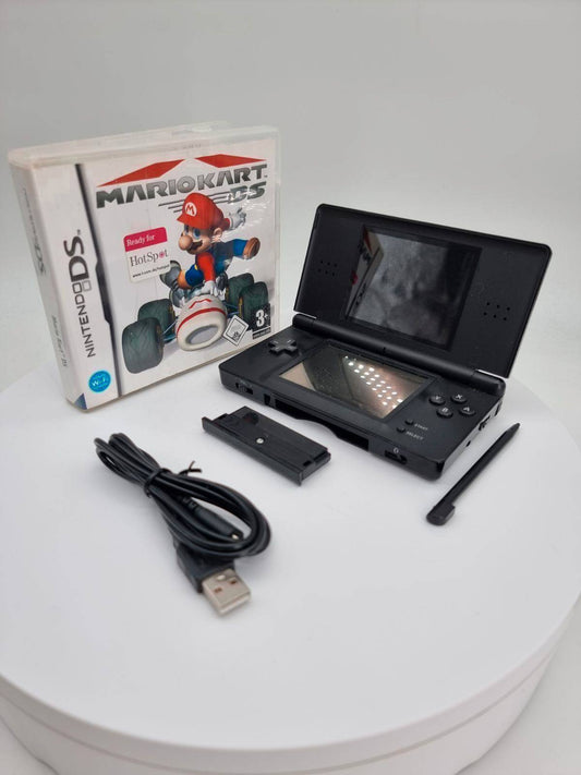 Nintendo DS Lite Konsole Schwarz + Mario Kart DS