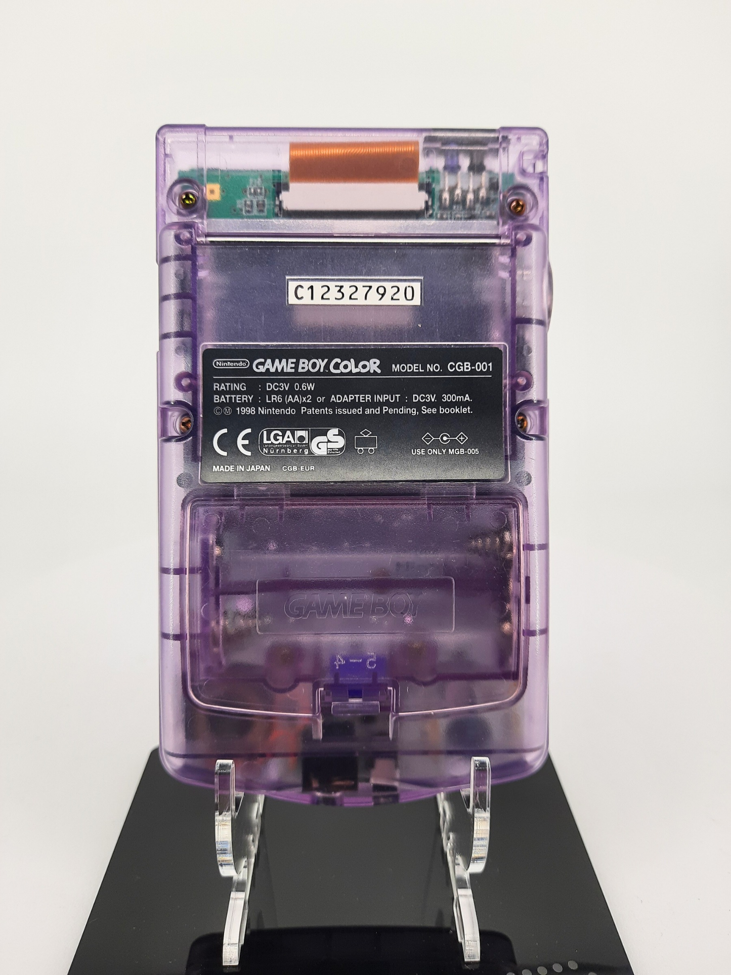 Gameboy Color Atomic Purple Konsole in Originalgehäuse